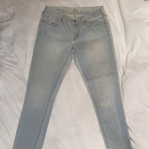Women’s Lucky Brand Charlie Skinny Denim Jeans Light Blue